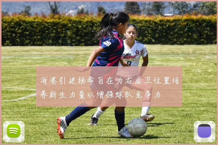 海港引进杨希旨在为右后卫位置培养新生力量以增强球队竞争力